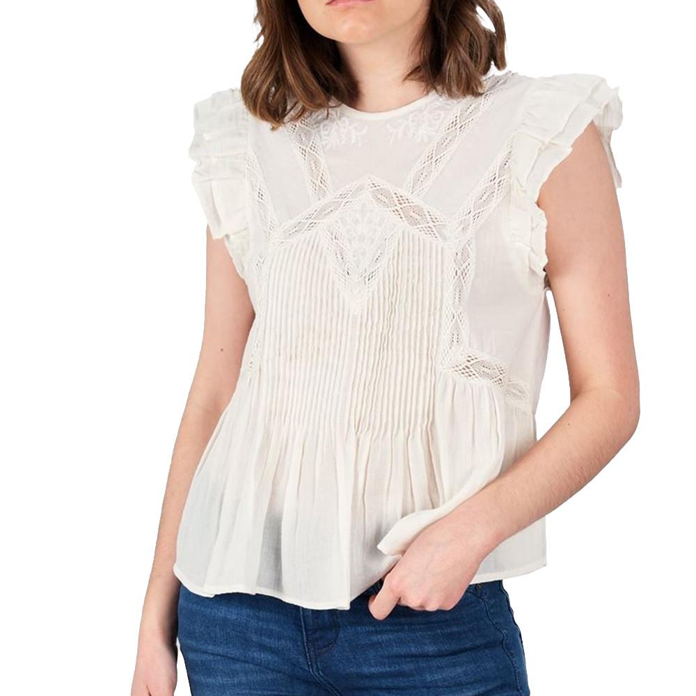 Blouse Écru Femme Deeluxe Ildya pas cher