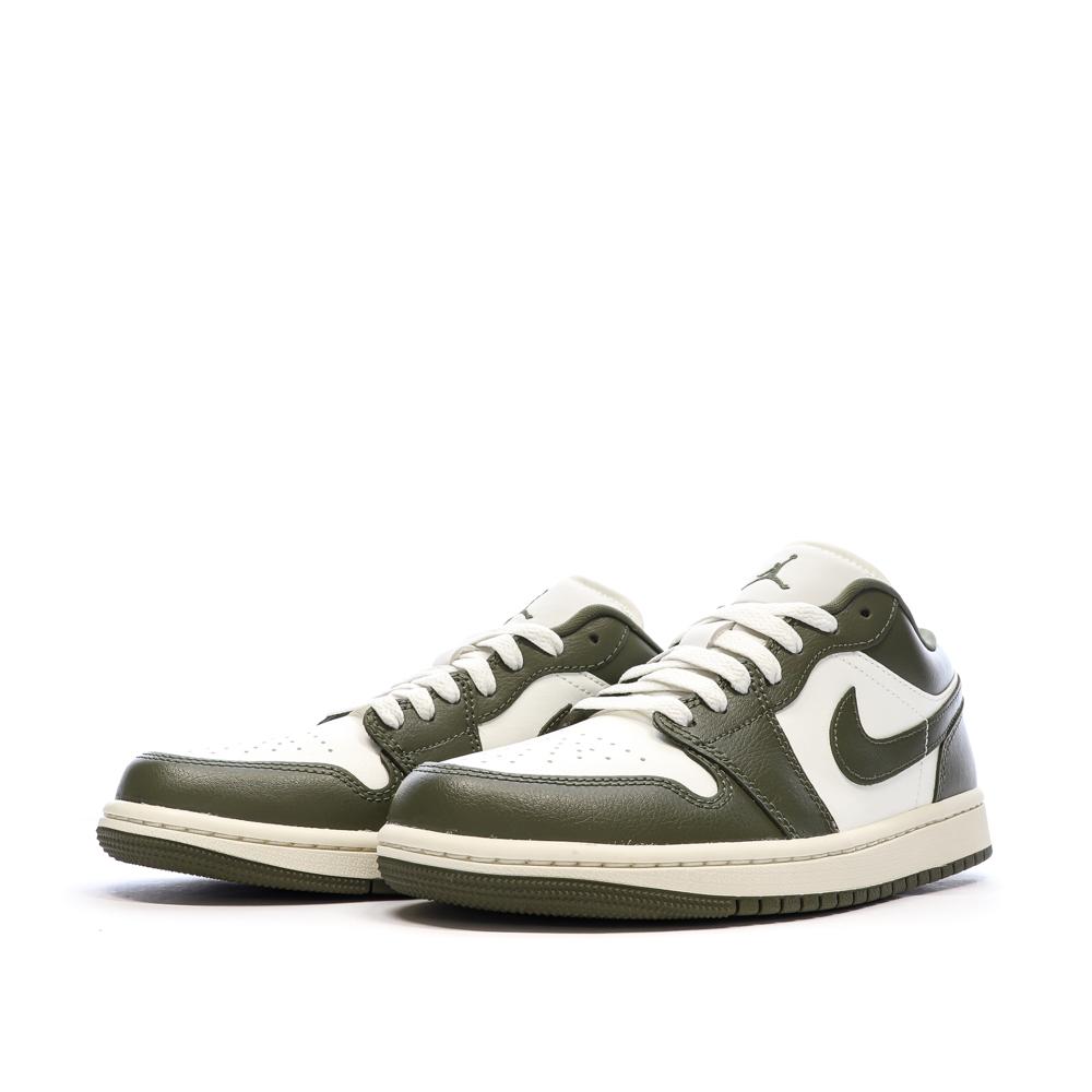 Baskets Kaki Mixte Nike Air Jordan 1 Low vue 6