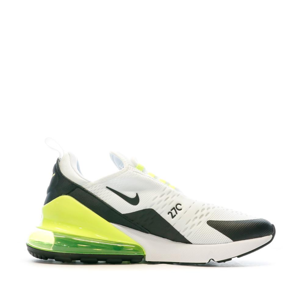 Baskets Blanches/Jaune Homme Nike Air Max 270 vue 2