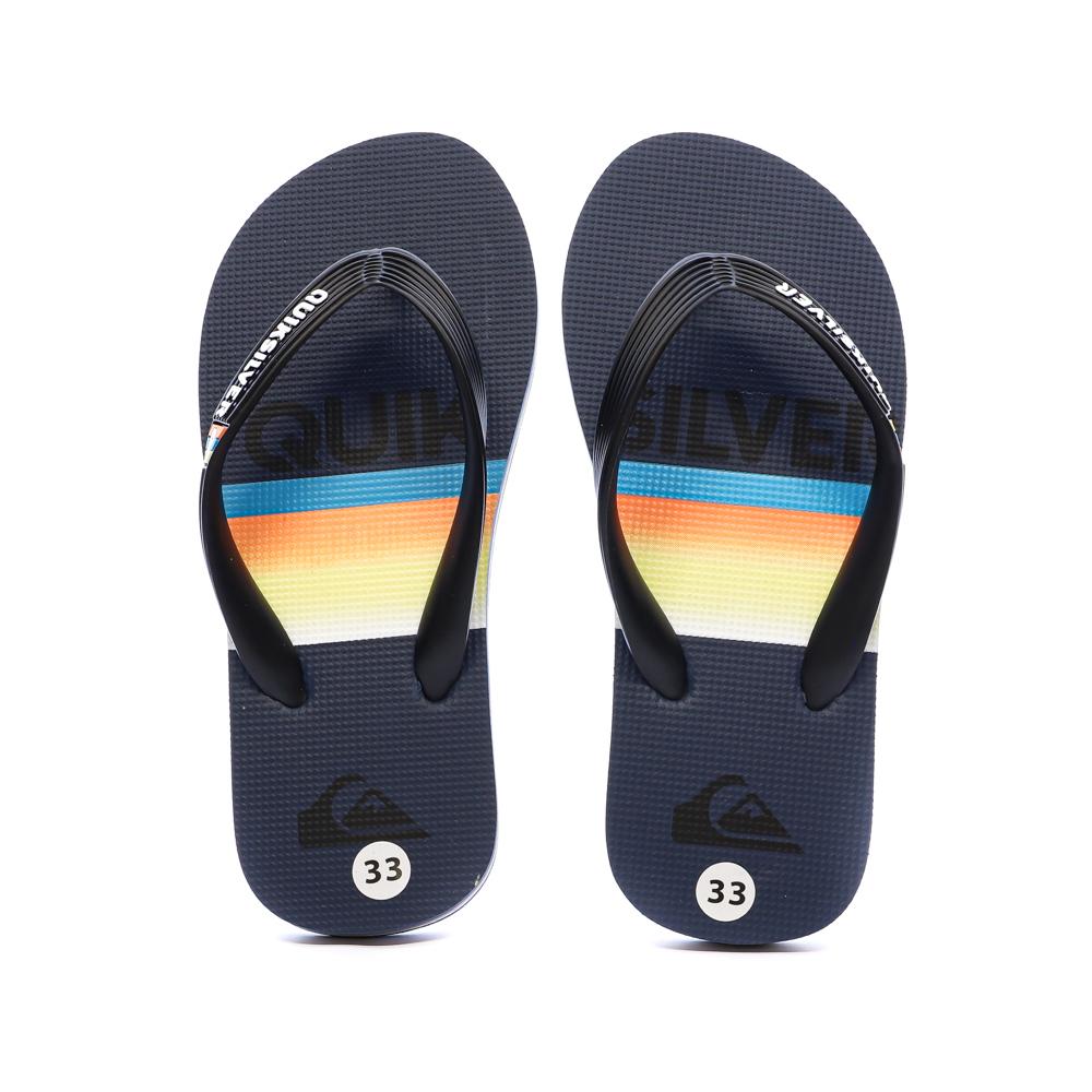Tongs Noir/Marine Garçon Quiksilver Java Quik vue 3