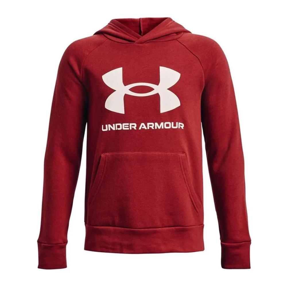 Sweat Rouge Garçon Under Armour Rival Fleece pas cher