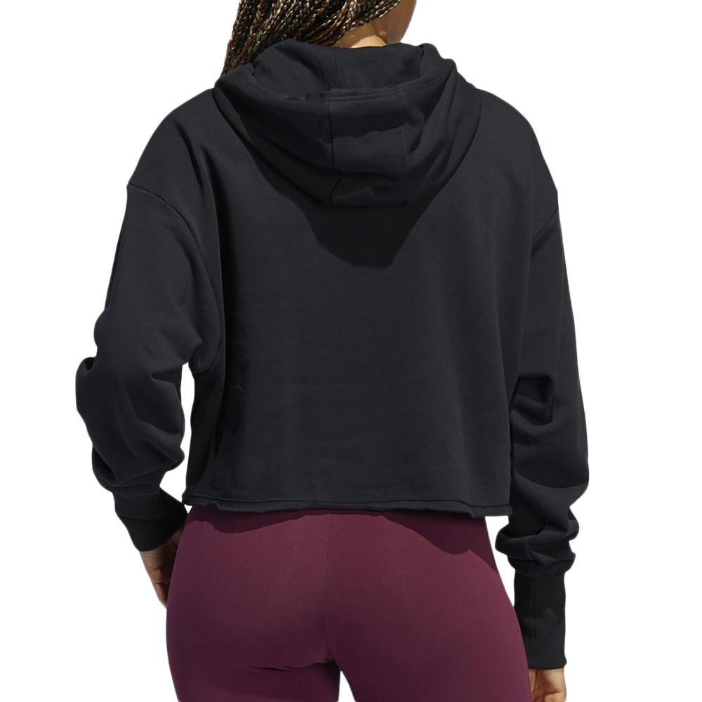 Sweat Noir Femme Adidas GU8891 vue 2