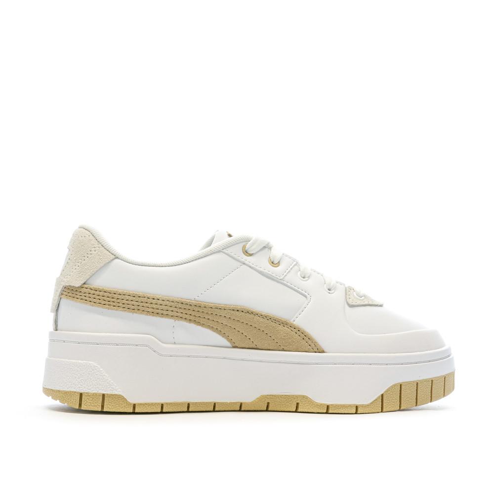 Baskets Blanches/Marron Femme Puma Cali Dream vue 2