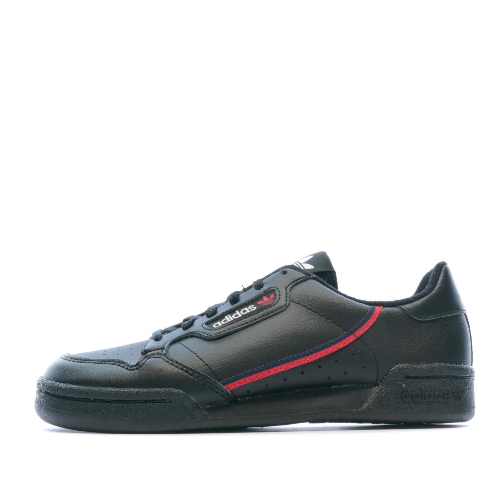 Baskets Noires Garcon Adidas CONTINENTAL 80 J