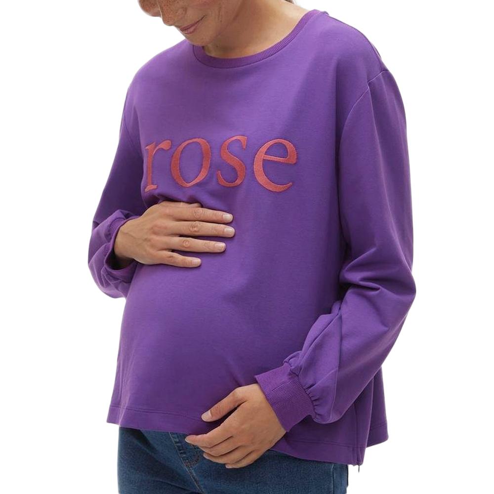 Sweat de Grossesse Violet/Rose Femme Mamalicious 20019378 pas cher