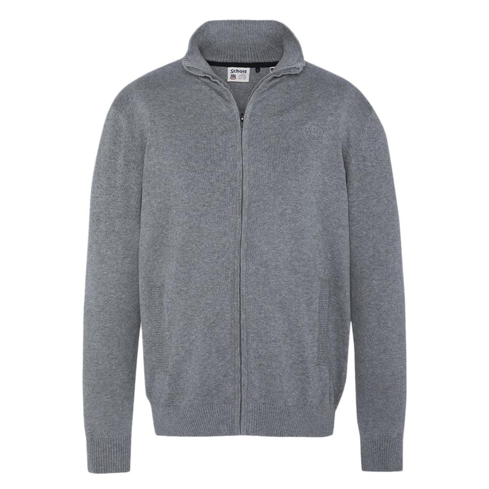 Gilet Zippé Gris Homme Schott PLB120 pas cher