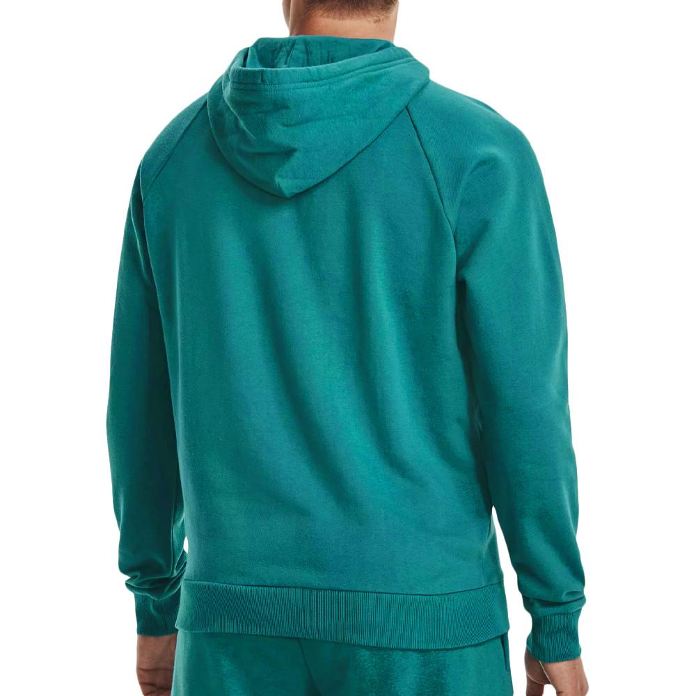 Sweat à capuche Turquoise Homme Under Armour Rival Fleece vue 2