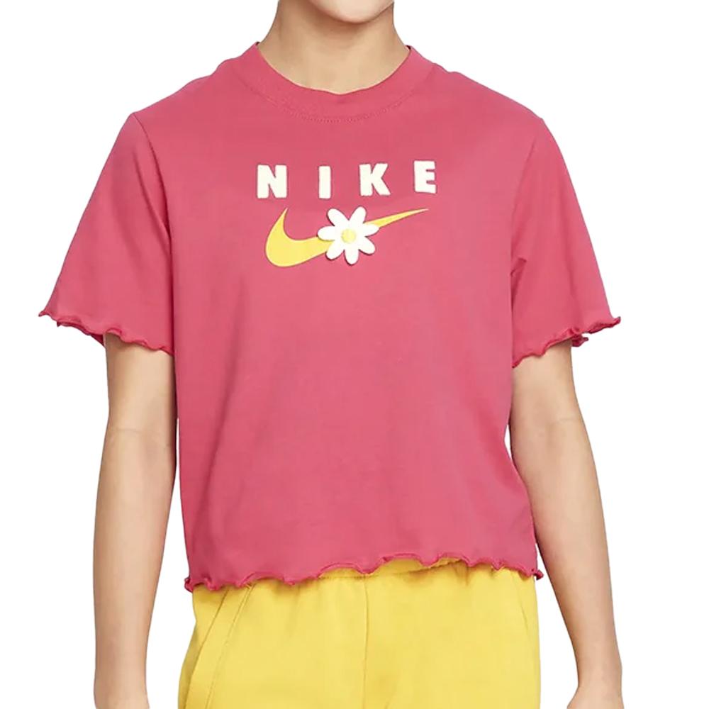 T-shirt Rose Fille Nike Energy Boxy Frilly pas cher