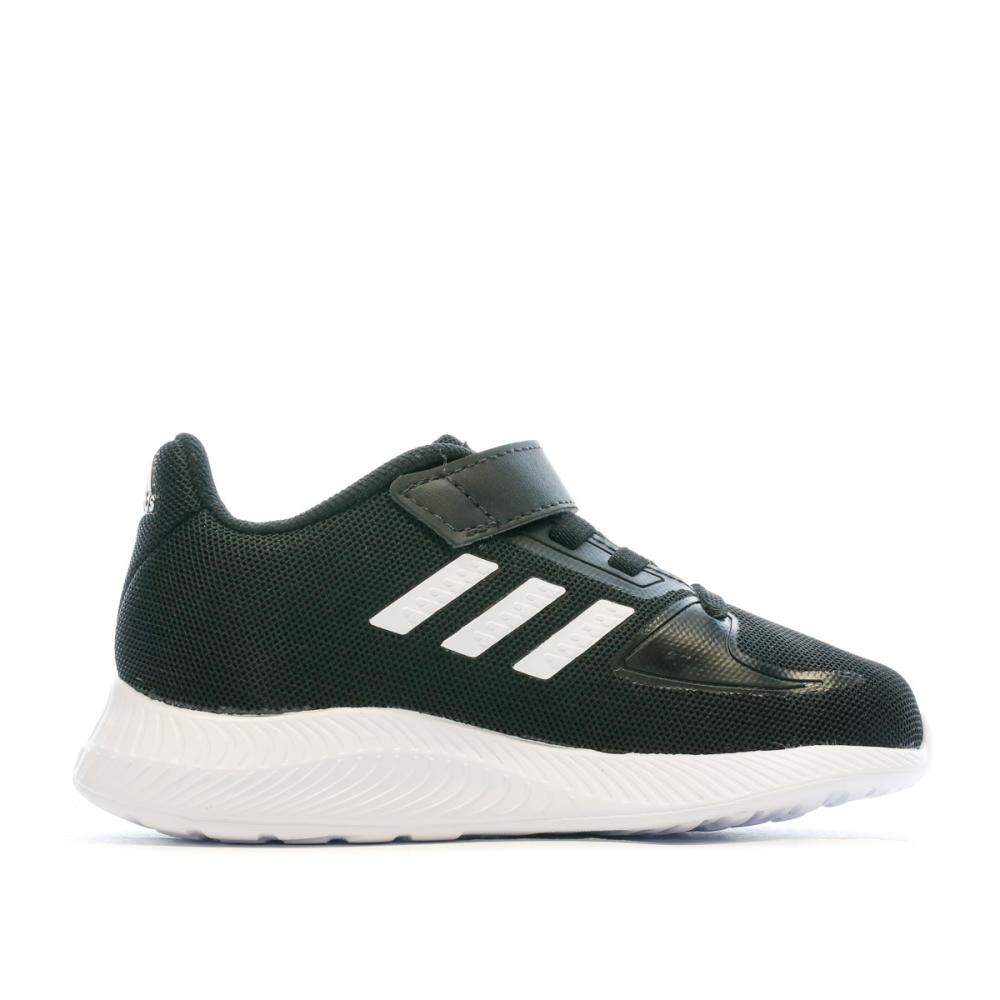 Baskets Noir/Blanc Garçon Adidas Runfalcon vue 2