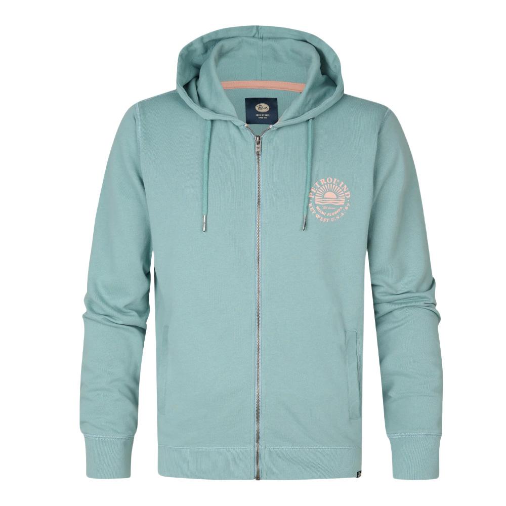 Sweat Zippé Bleu Homme Petrol Industries SWH103 pas cher