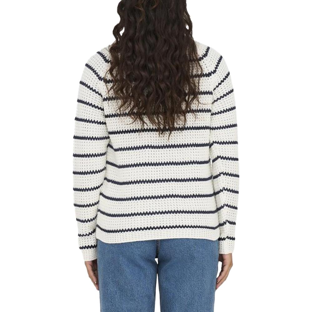 Pull Blanc/Marine Femme JDY Ellen vue 2