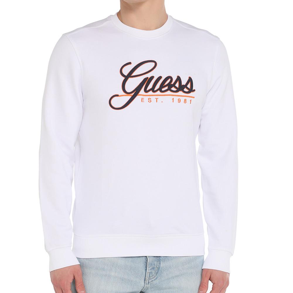 Sweat Blanc Homme Guess Beau pas cher