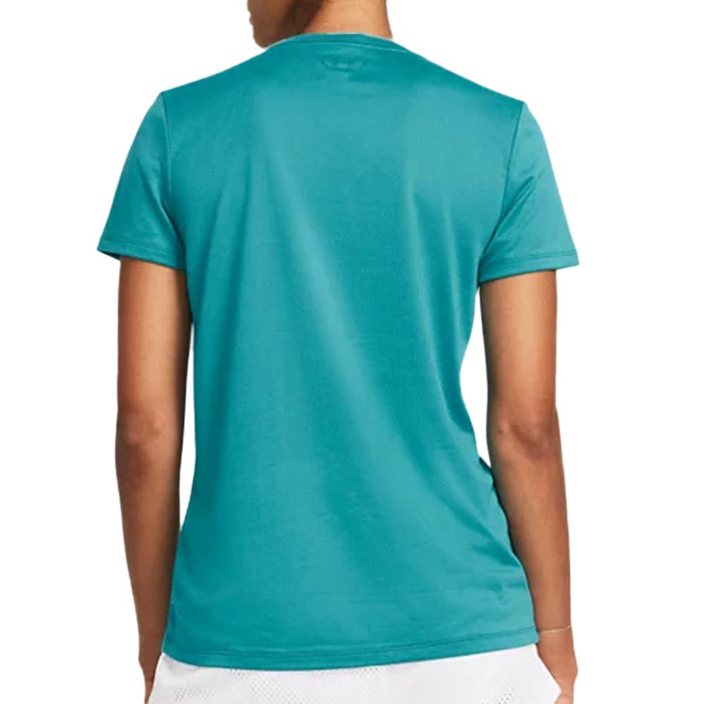 T-shirt Turquoise Femme Under Armour Tech vue 2