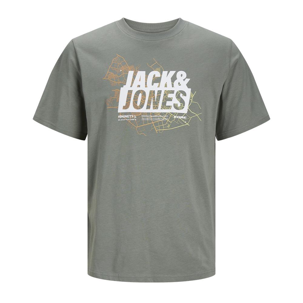 T-shirt Vert Homme Jack & Jones Agave pas cher