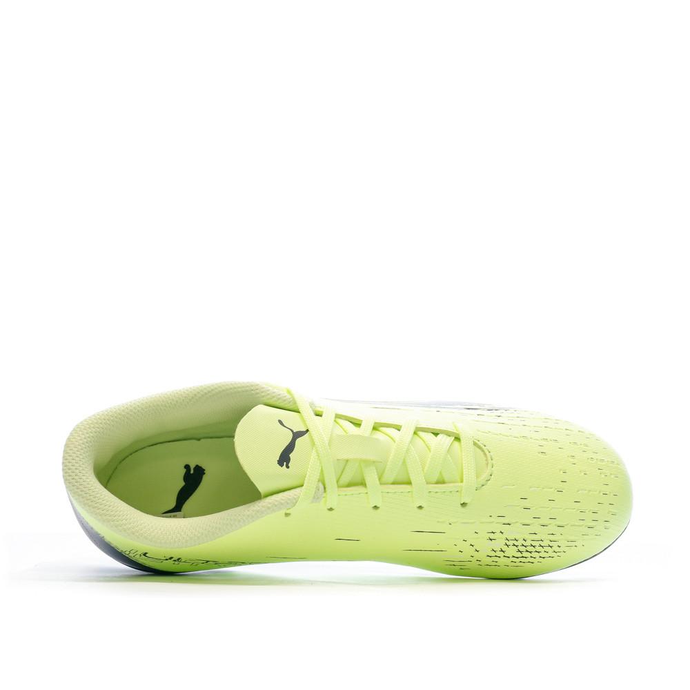 Chaussures de Football Jaune Garçon Puma Ultra Play vue 4
