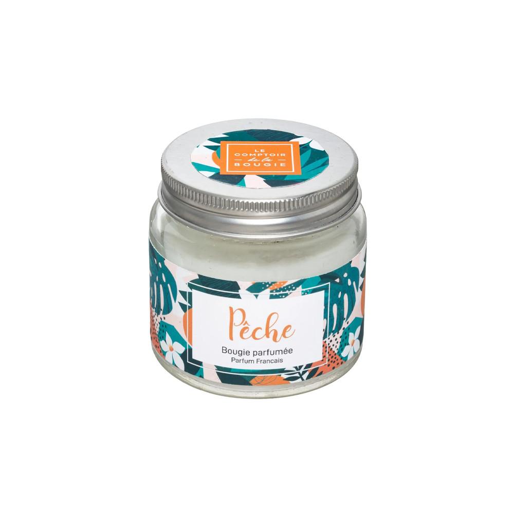 Bougie parfumée pêche Le Comptoir de la bougie 65g pas cher