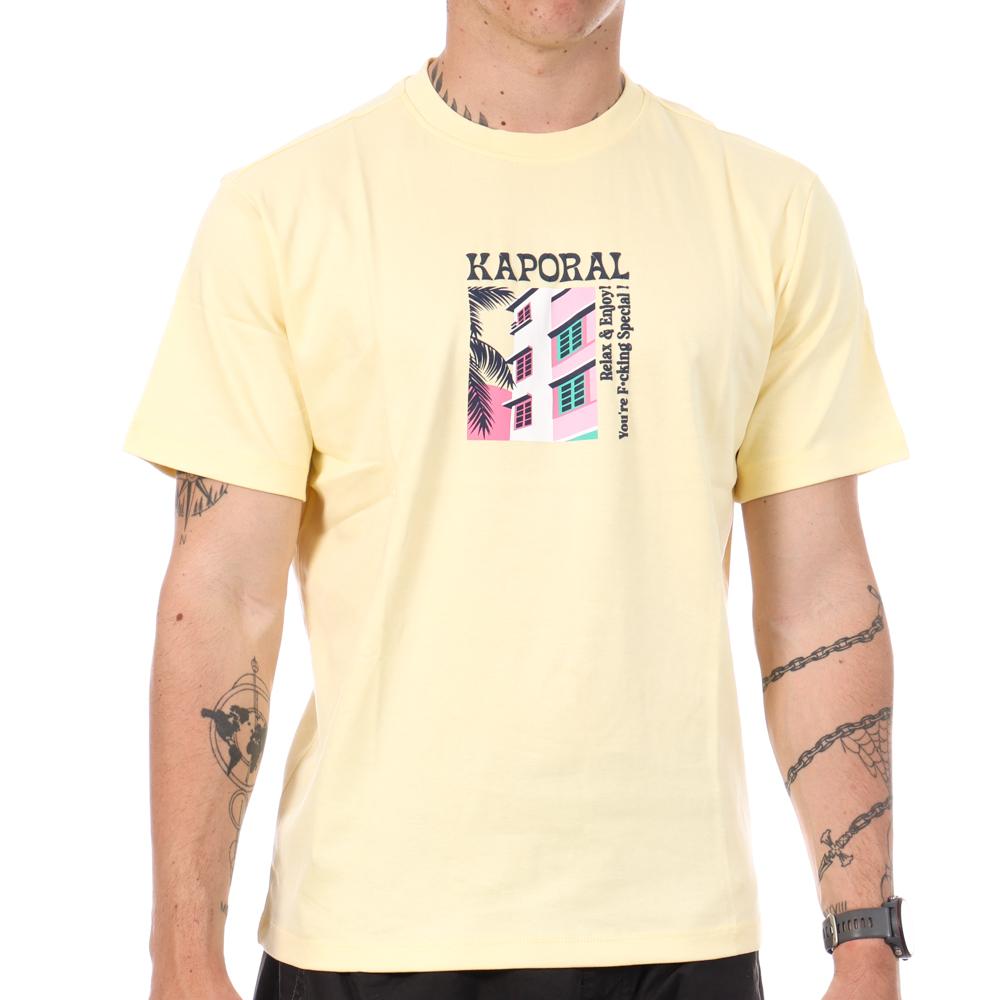 T-Shirt Jaune Homme Kaporal TYSONE pas cher