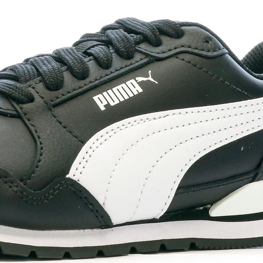 Baskets Noires/Blanches Garçon Puma St Runner V3 vue 7