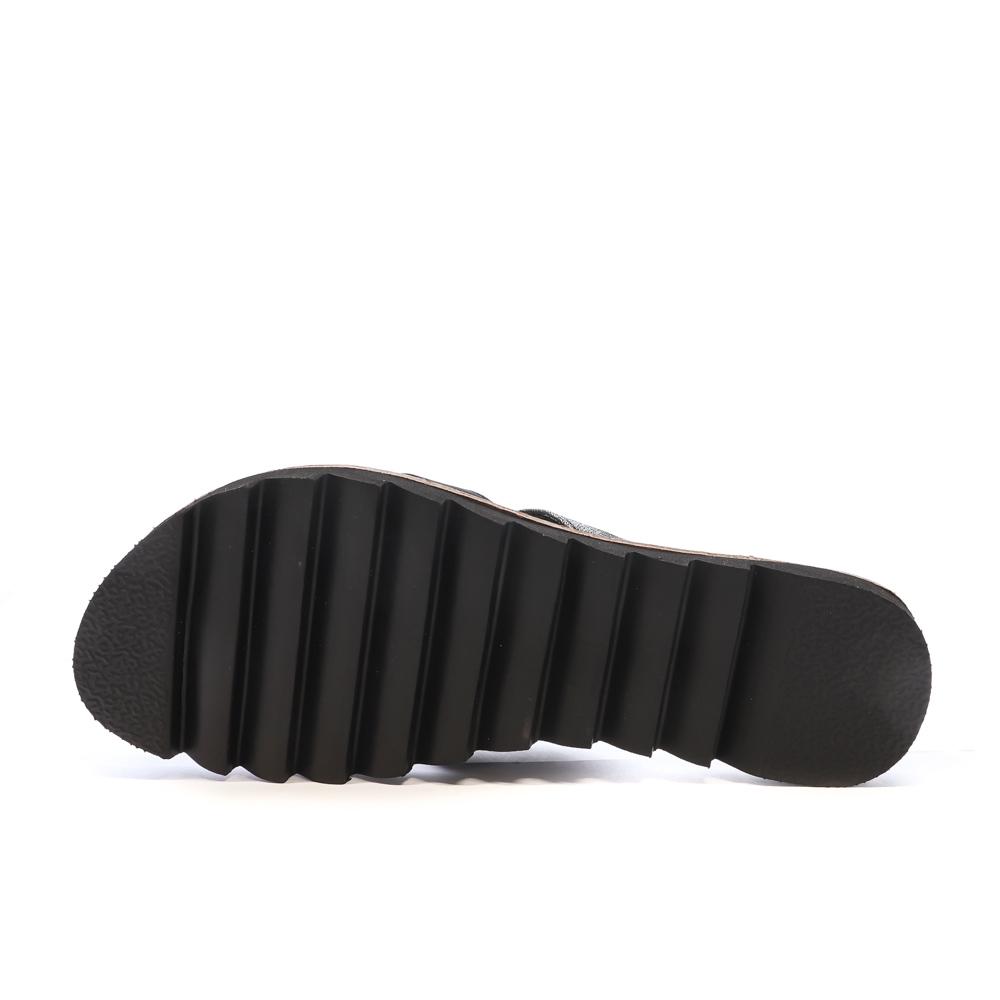 Tongs Noir Femme Chattawak ALBA vue 2