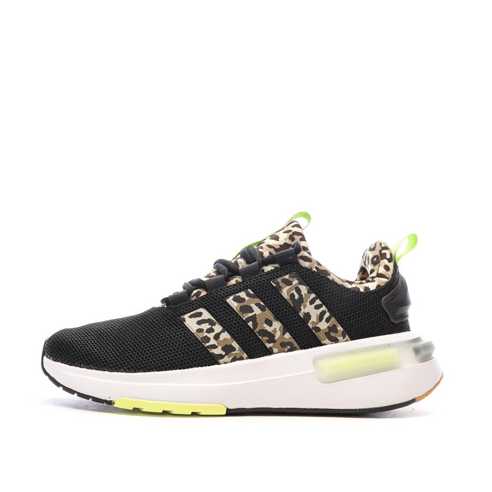 Chaussures de running Noires/Jaunes Femme Adidas Racer pas cher