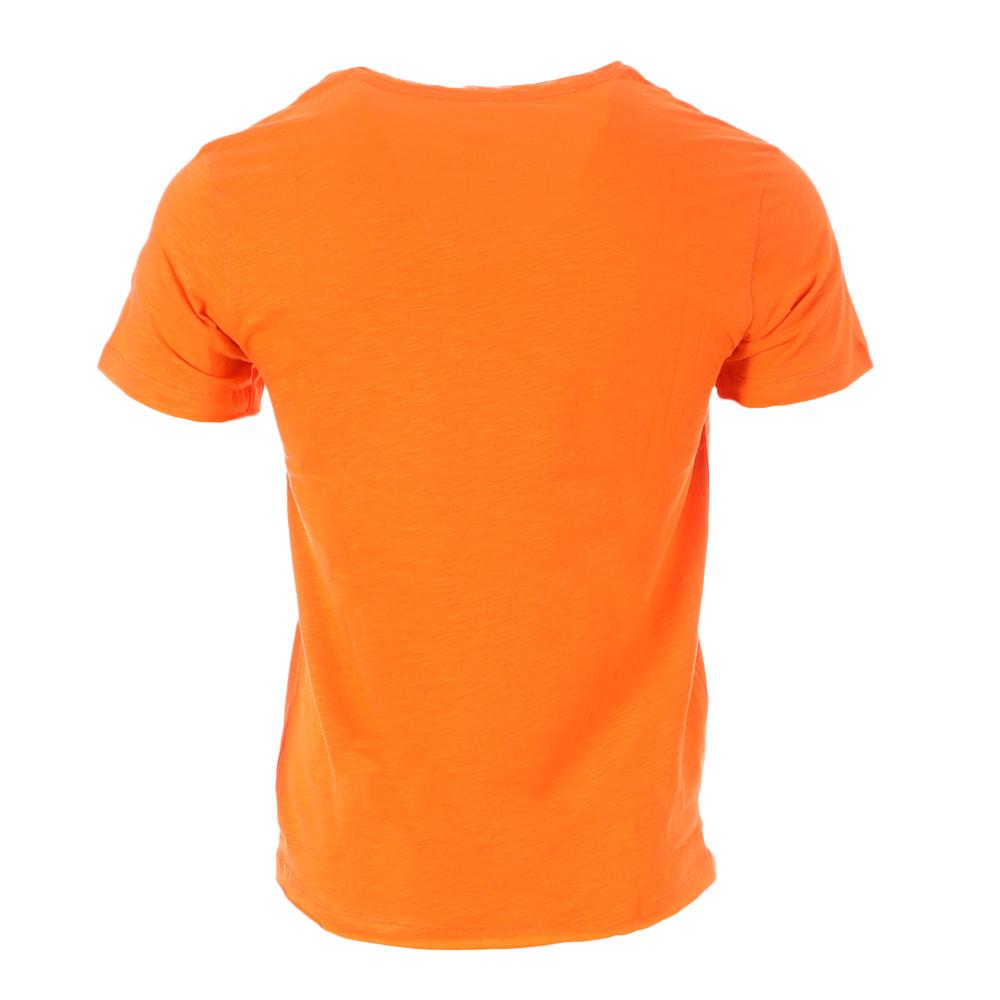 T-shirt Orange Homme American People Sunny vue 2