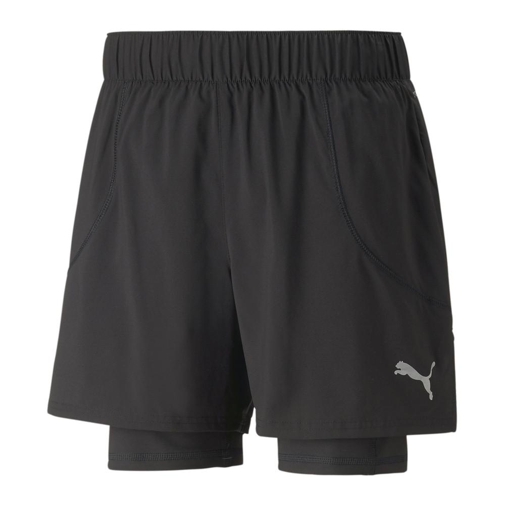 Short de Running Noir Homme Puma Run 2in1 pas cher