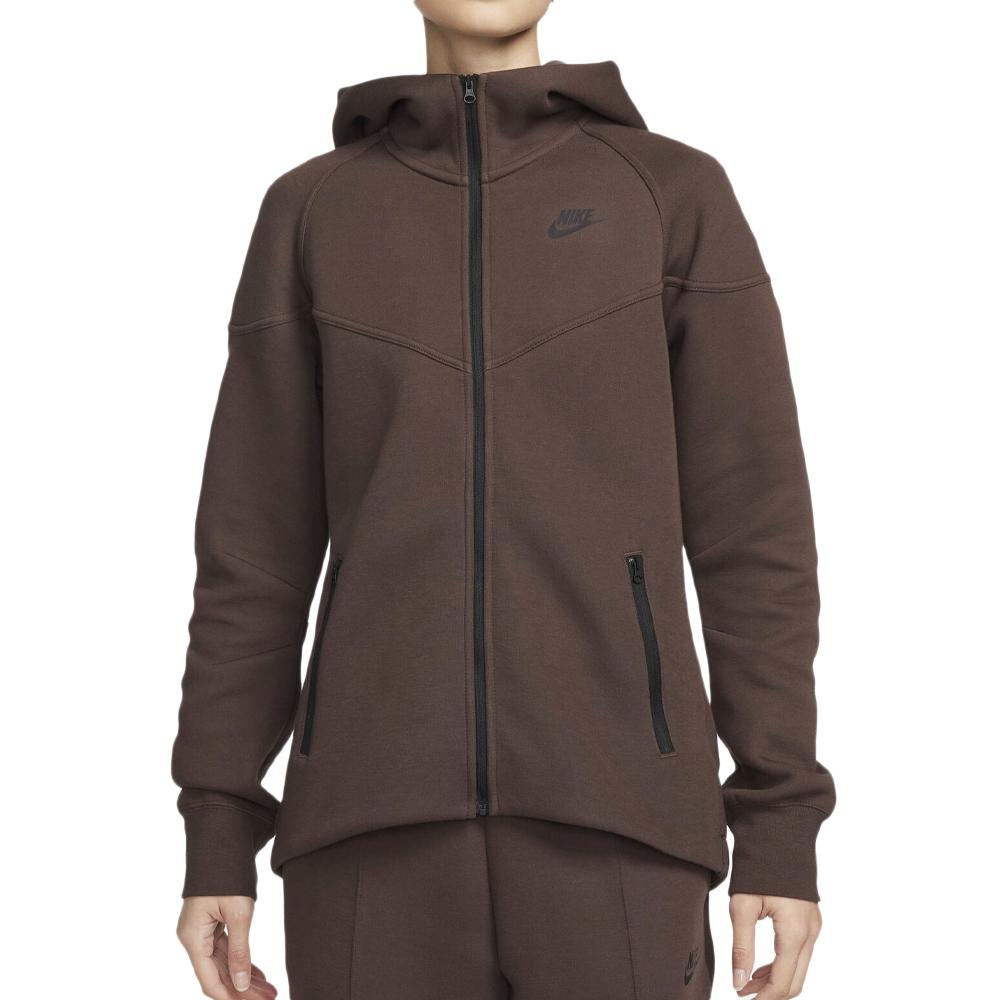 Sweat Zippé Marron Femme Nike Nsw pas cher