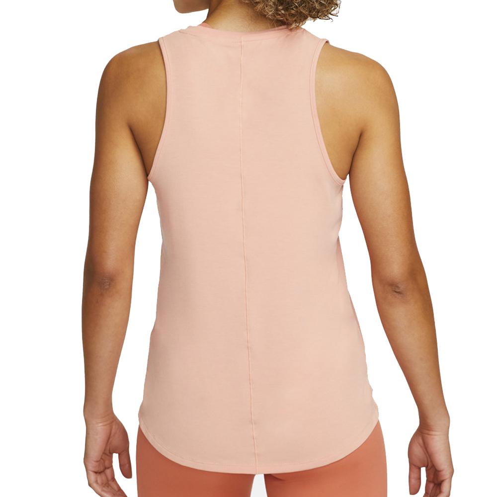 Débardeur Rose Femme Nike One Luxe vue 2