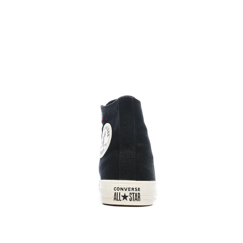 Baskets Noires Femme Converse Chuck Taylor All Star Cherries vue 3