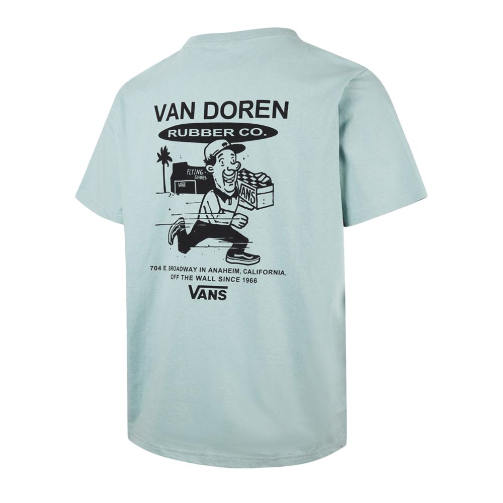 T-Shirt Bleu Homme Vans Fun Gray Mist vue 2