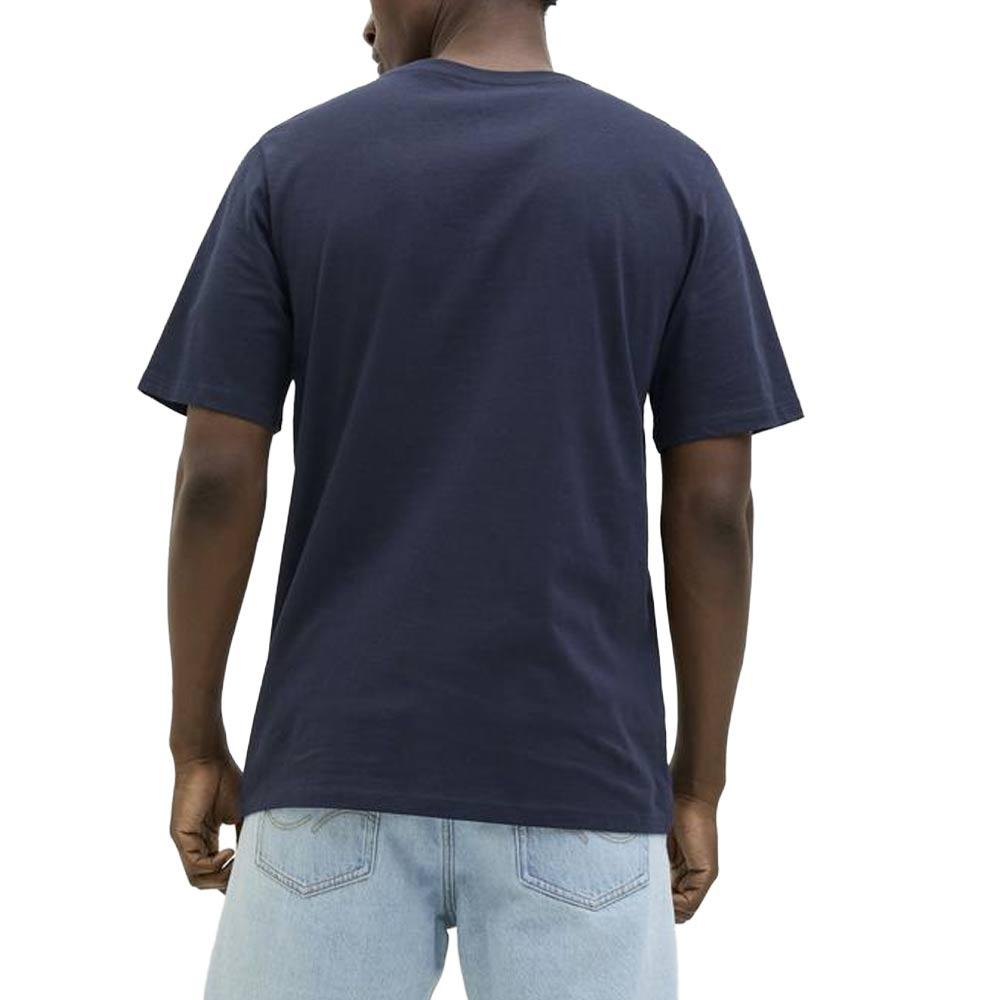 T-Shirt Marine Homme Jack & Jones Jaxon vue 2