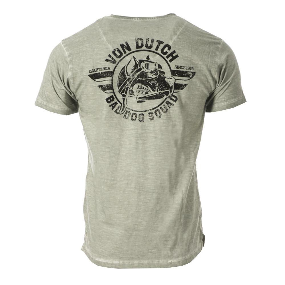 T-shirt Gris Homme Von Dutch Regular vue 2