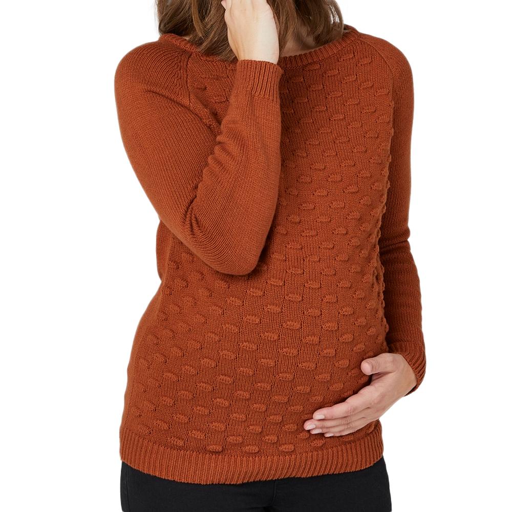 Pull de Grossesse Terracotta Femme Mamalicious pas cher