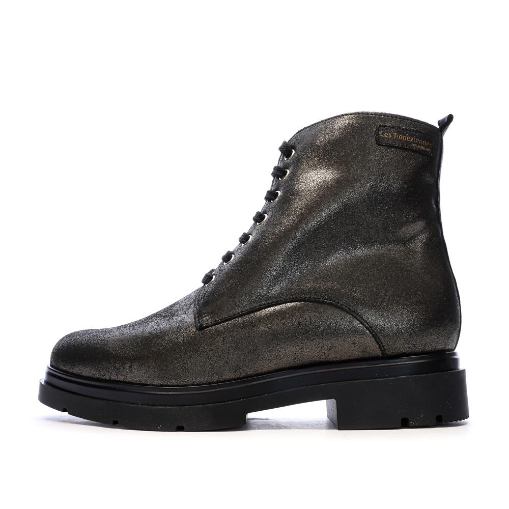 Bottines Noir/Bronze Femme Les Tropéziennes Winona pas cher
