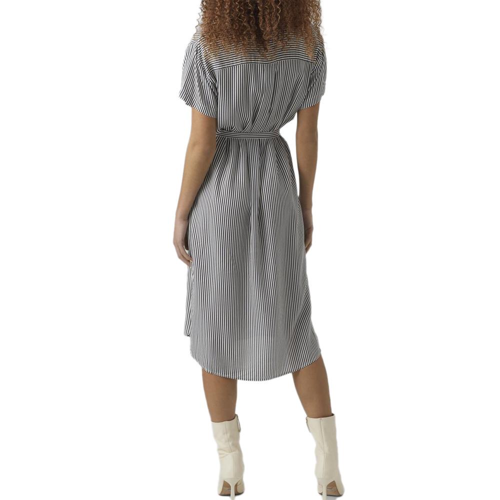 Robe à Marine/Blanc Femme Vero Moda Bumpy vue 2