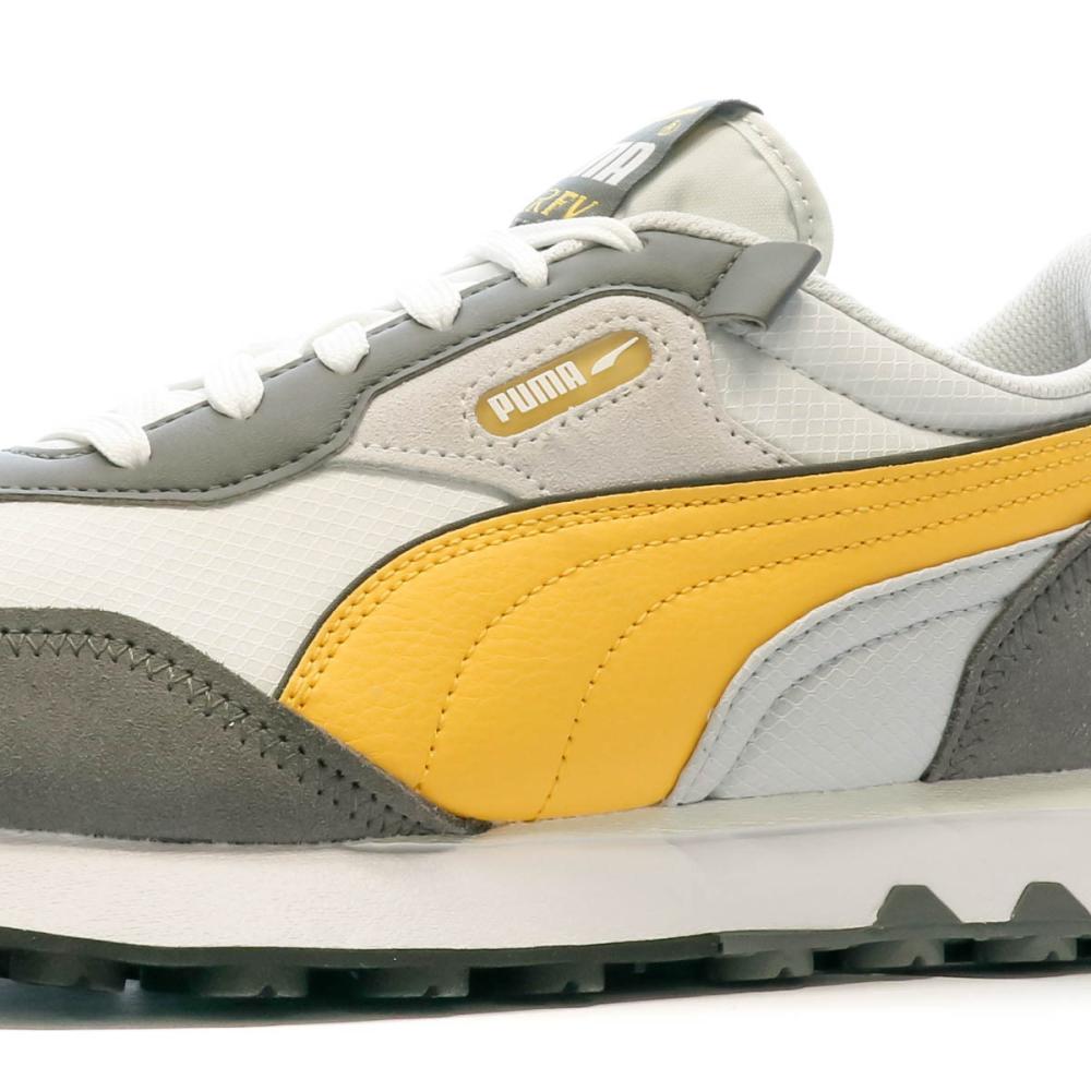 Baskets Gris/Jaune Homme Puma Rider Future Vintage vue 7