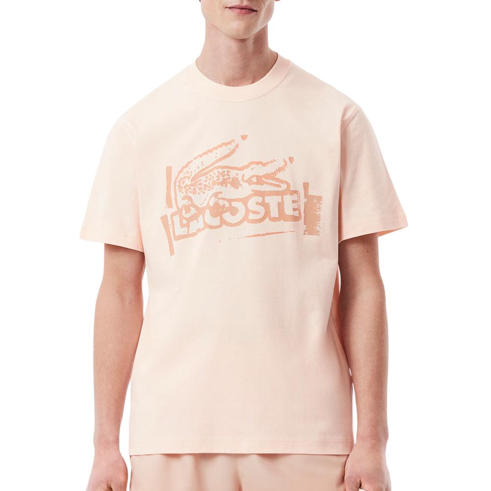 T-shirt Rose Homme Lacoste TH0284 pas cher