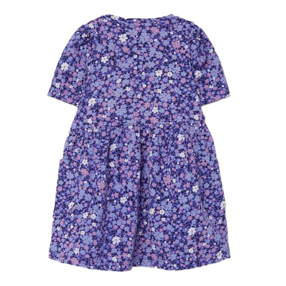 Robe à Fleurs Violette Fille Name it Fann vue 2