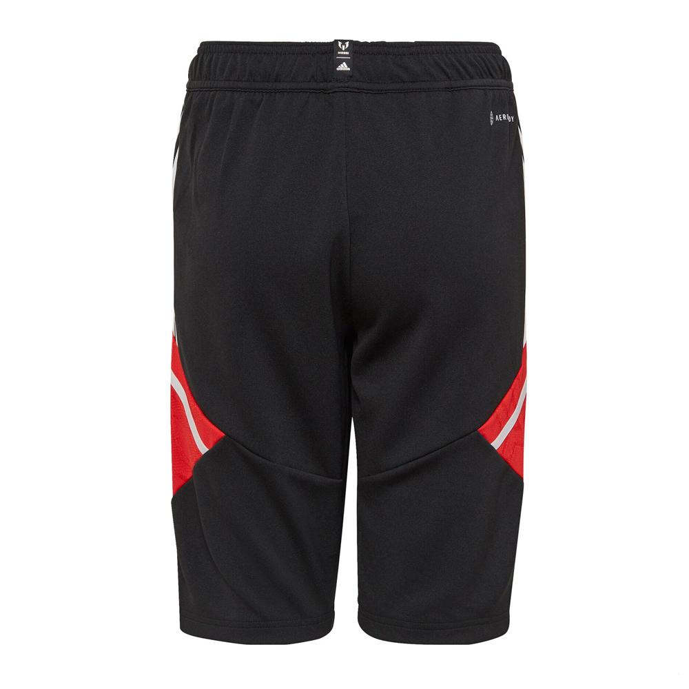 Short de Foot Noir/Rouge Garçon Adidas Messi HI3775 vue 2