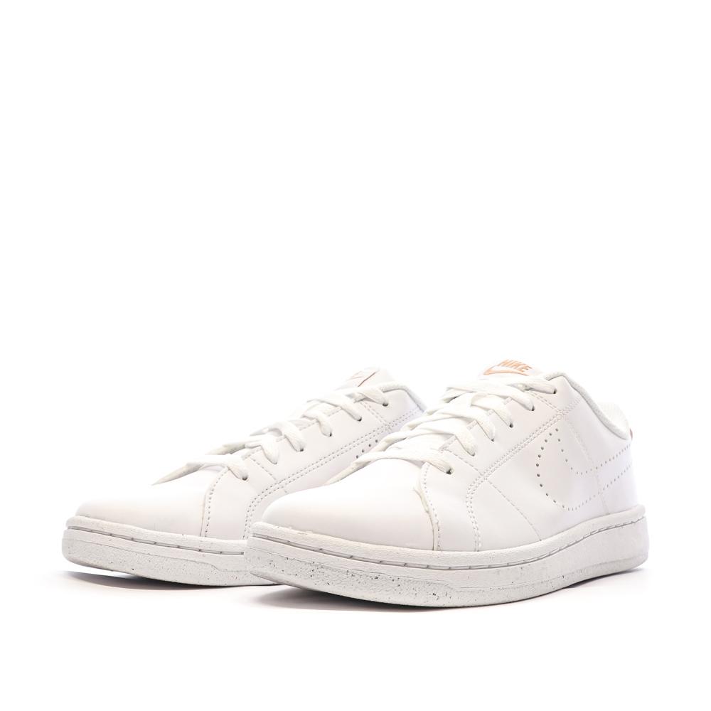 Baskets Blanches/Rose Femme Nike Court Royale 2 vue 6