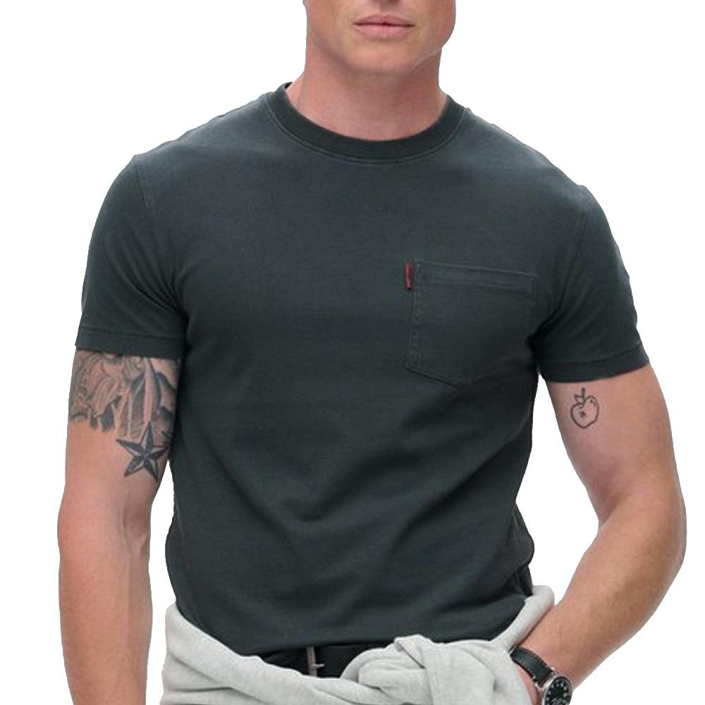 T-Shirt Gris Foncé Homme Superdry Essential pas cher