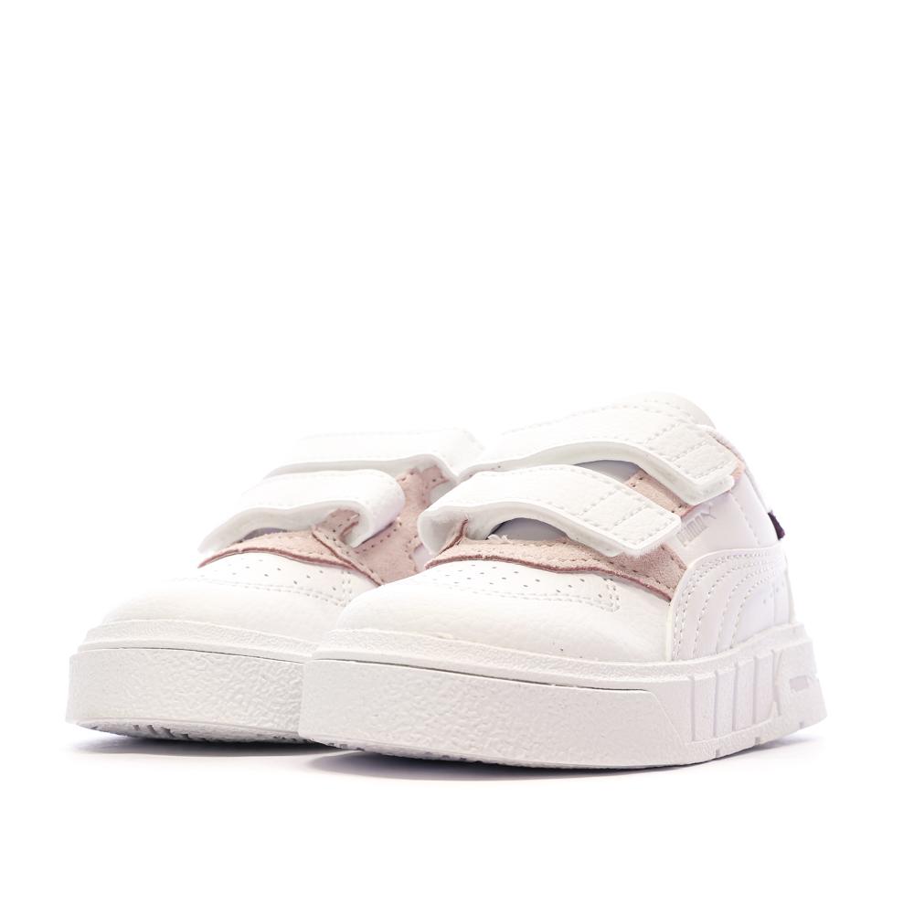 Baskets Blanc/Rose Puma Cali Court Match vue 6