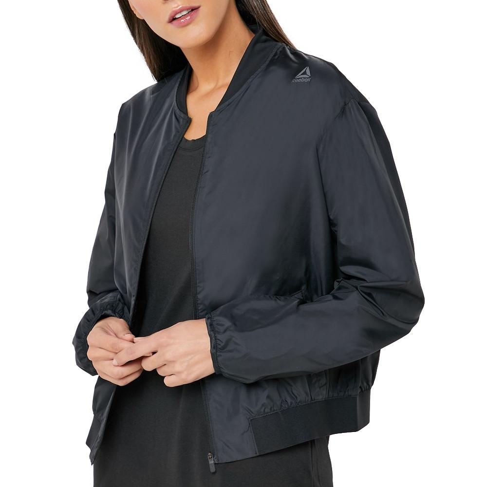 Veste coupe-vent Noire Femme Reebok Comm pas cher