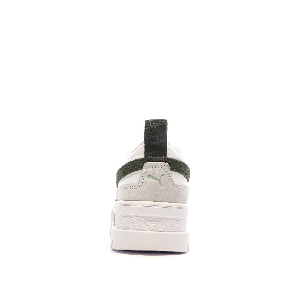 Baskets Blanches/Vert Femme Puma Mayze vue 3