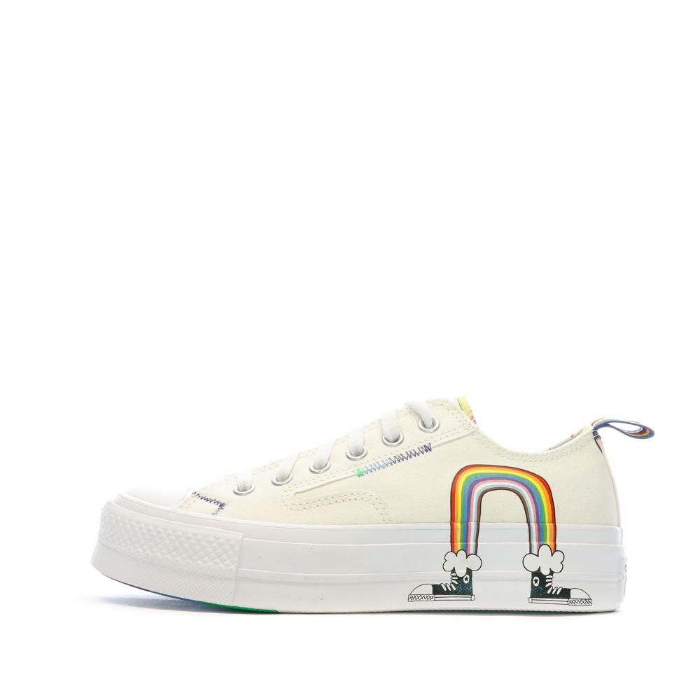 Baskets Ecrus Femme Converse CTAS Lift OX pas cher