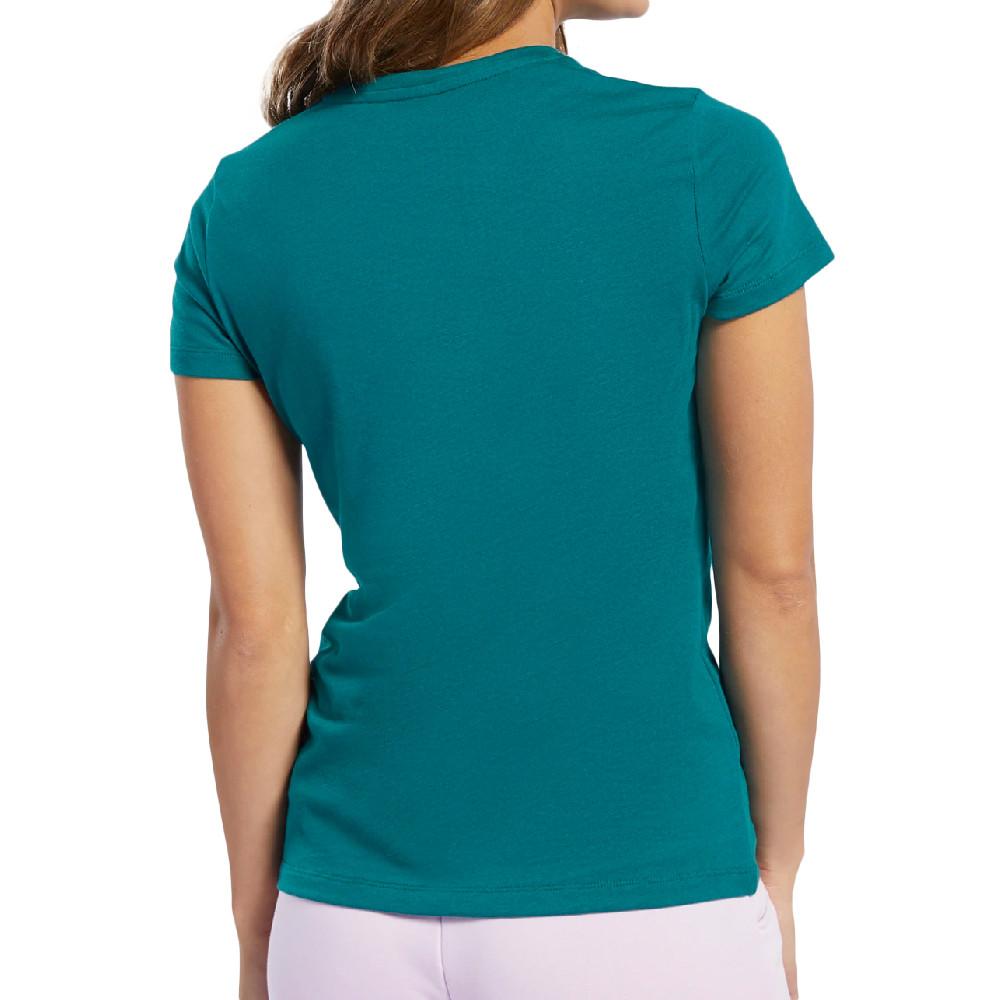 T-shirt Vert Femme Reebok Vector vue 2