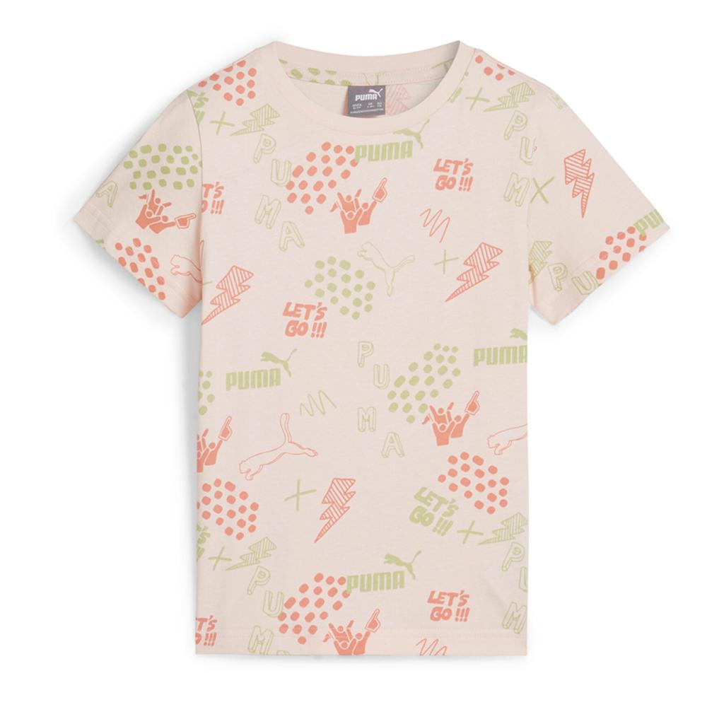 T-Shirt Rose Fille Puma Aop pas cher