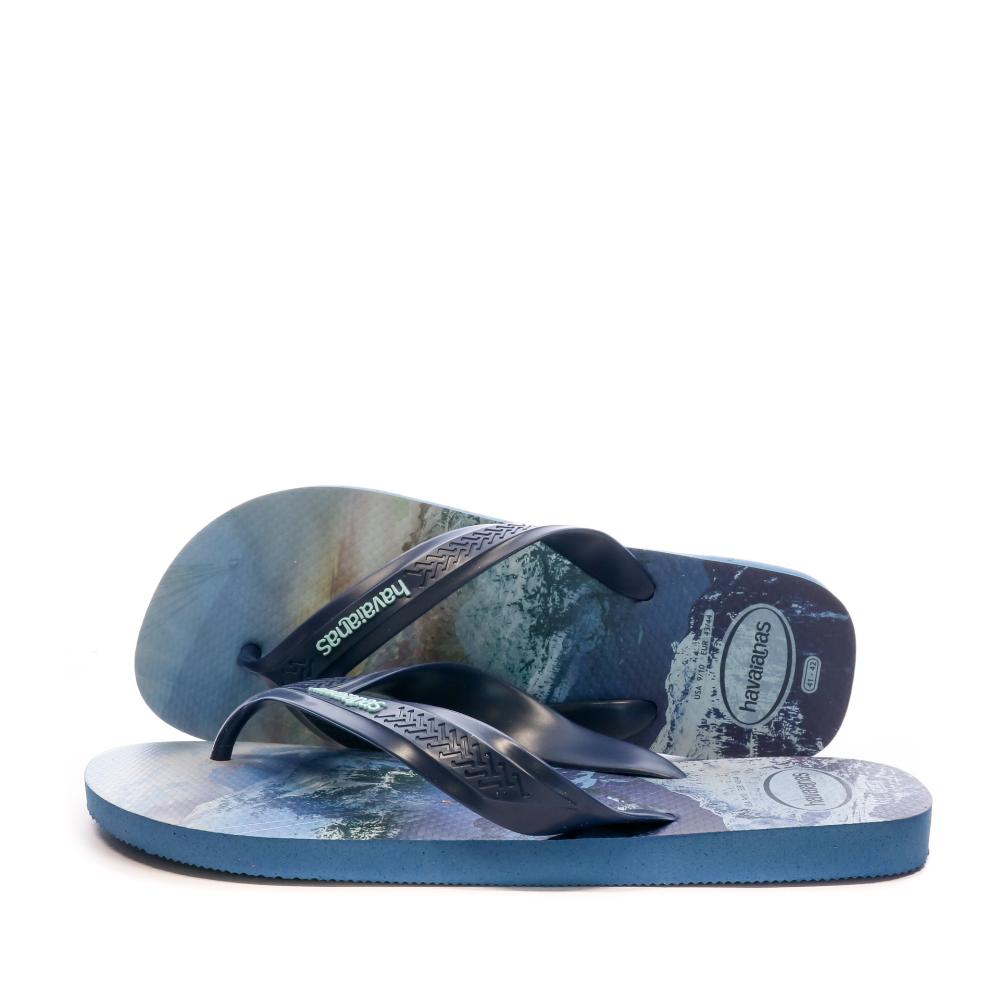 Tongs Bleu Homme Havaianas Slim Flatform Cruella pas cher