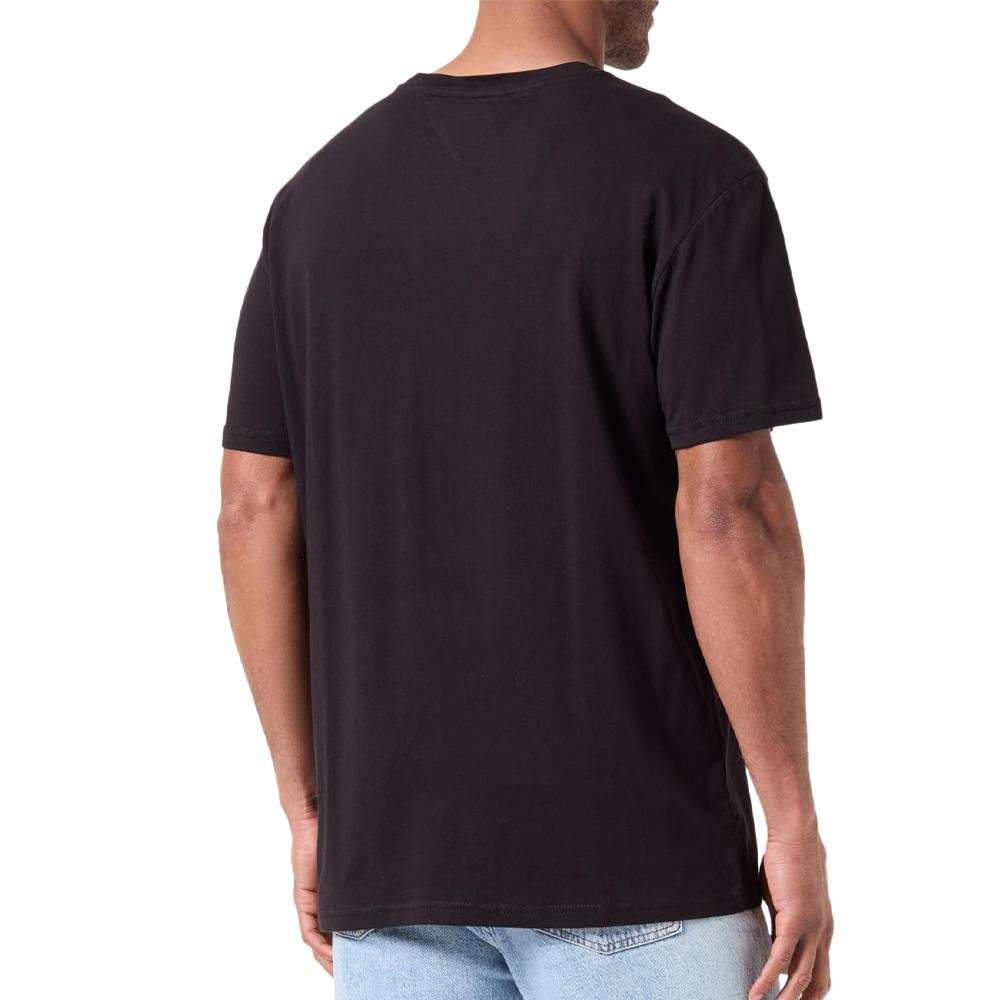 T-shirt Noir Homme Tommy Hilfiger Dna vue 2