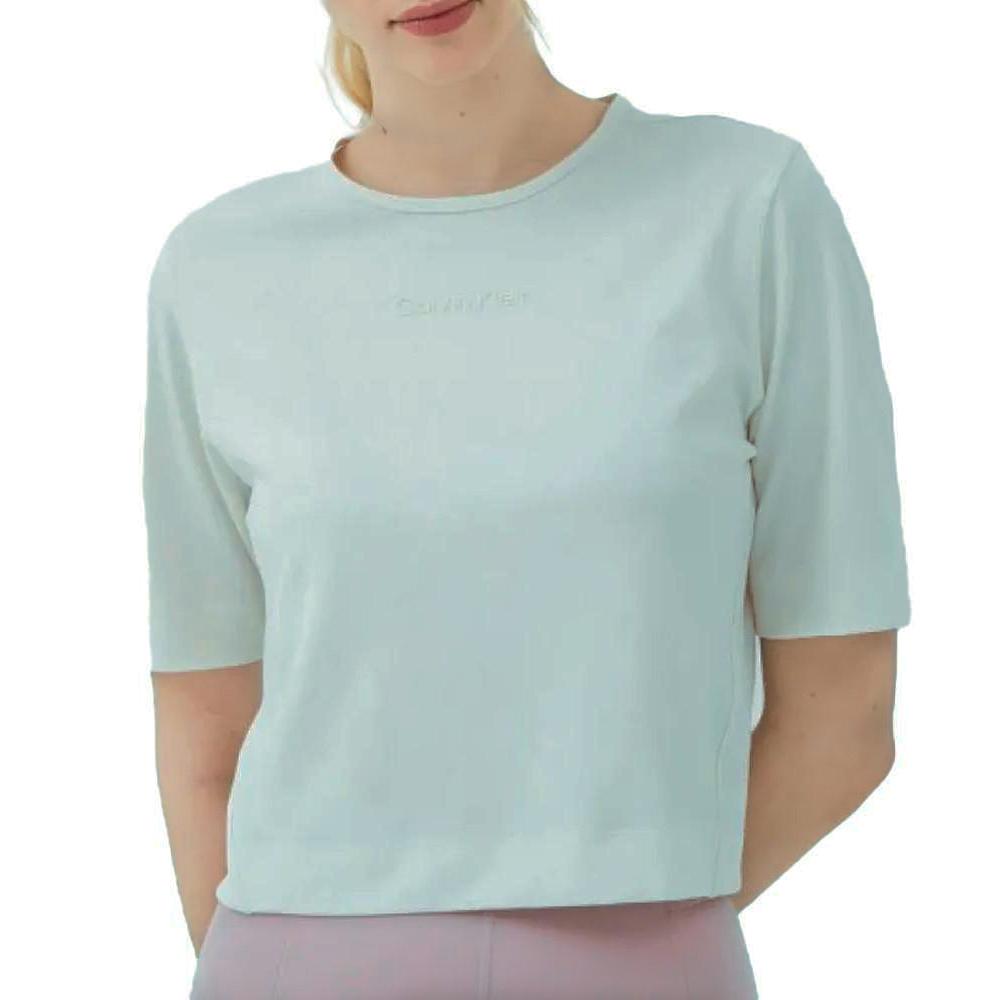 T-shirt Bleu Femme Calvin Klein Jeans 108 pas cher